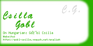 csilla gobl business card